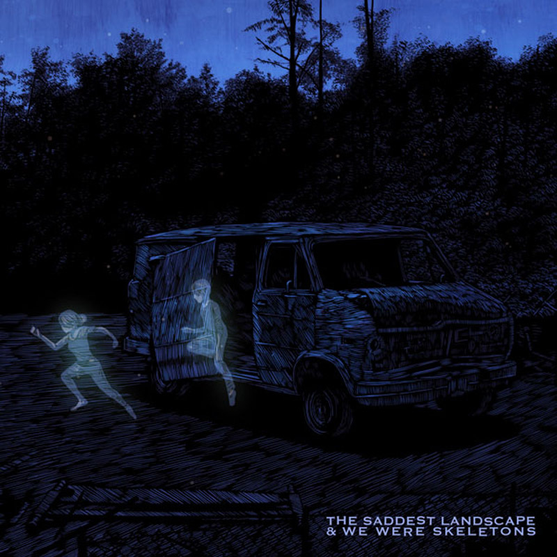 Product shots of The Saddest Landscape / We Were Skeletons - Split EP
