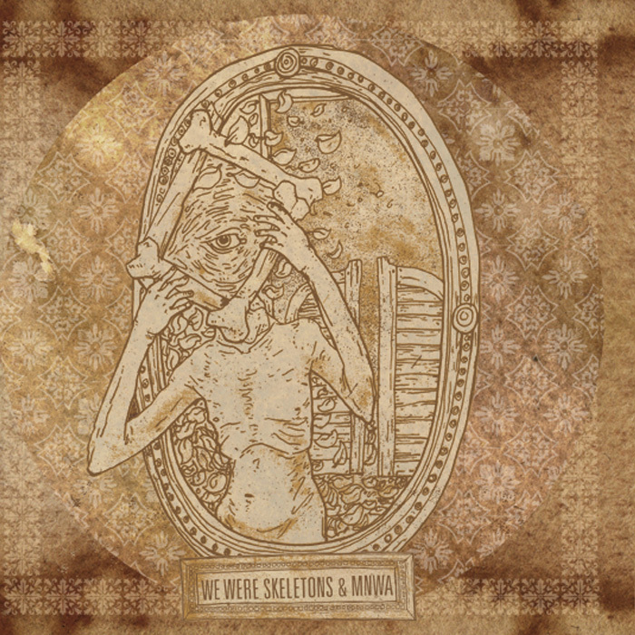 Product shots of We Were Skeletons / MNWA - Split EP