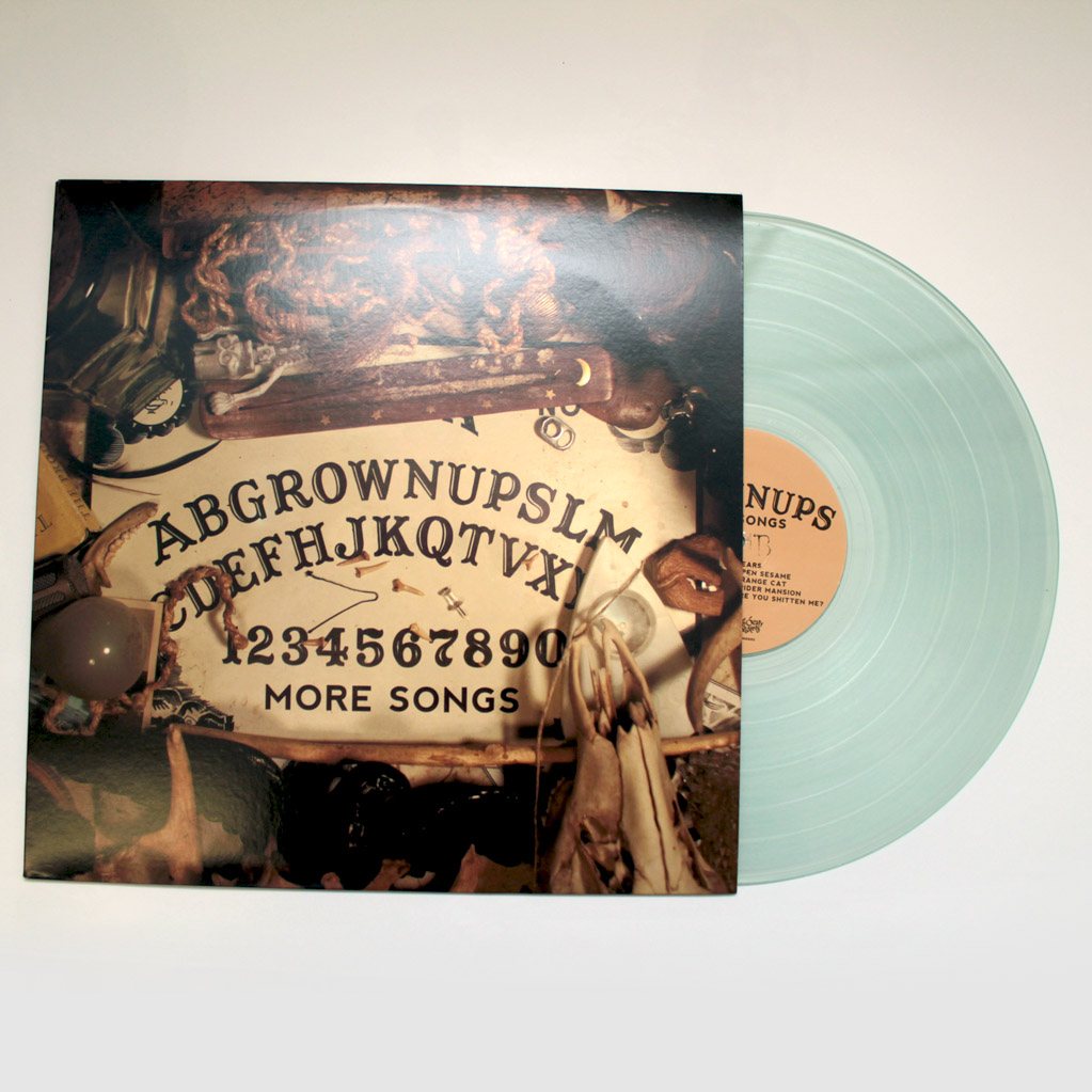 Product shots of Grown Ups - More Songs