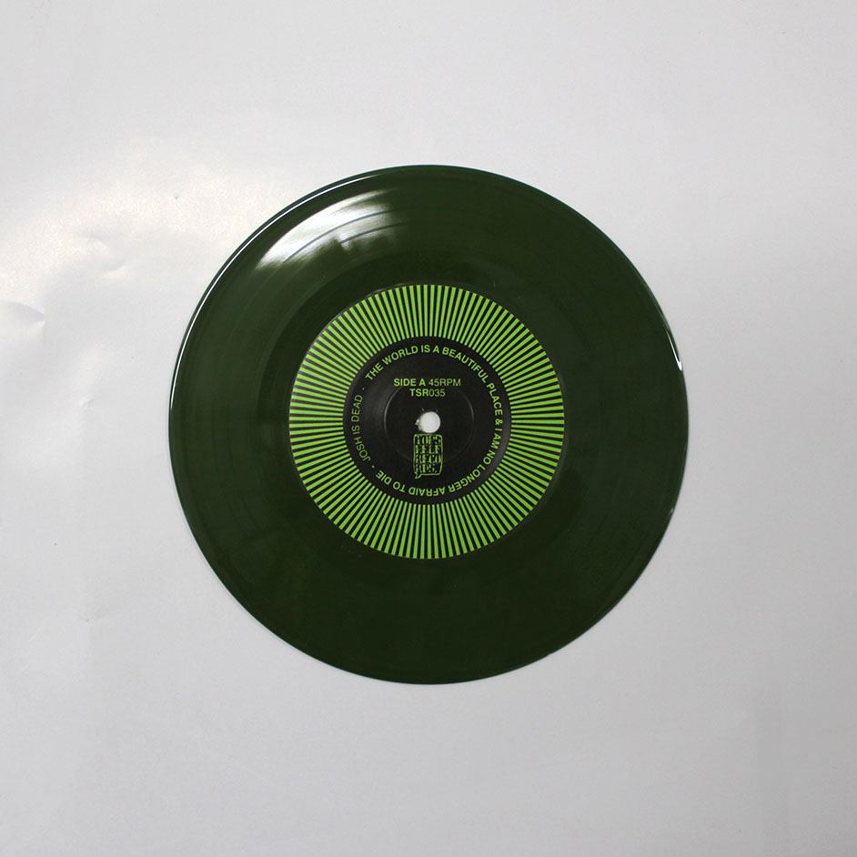 Product shots of The World Is a Beautiful Place & I Am No Longer Afraid to Die - Josh Is Dead