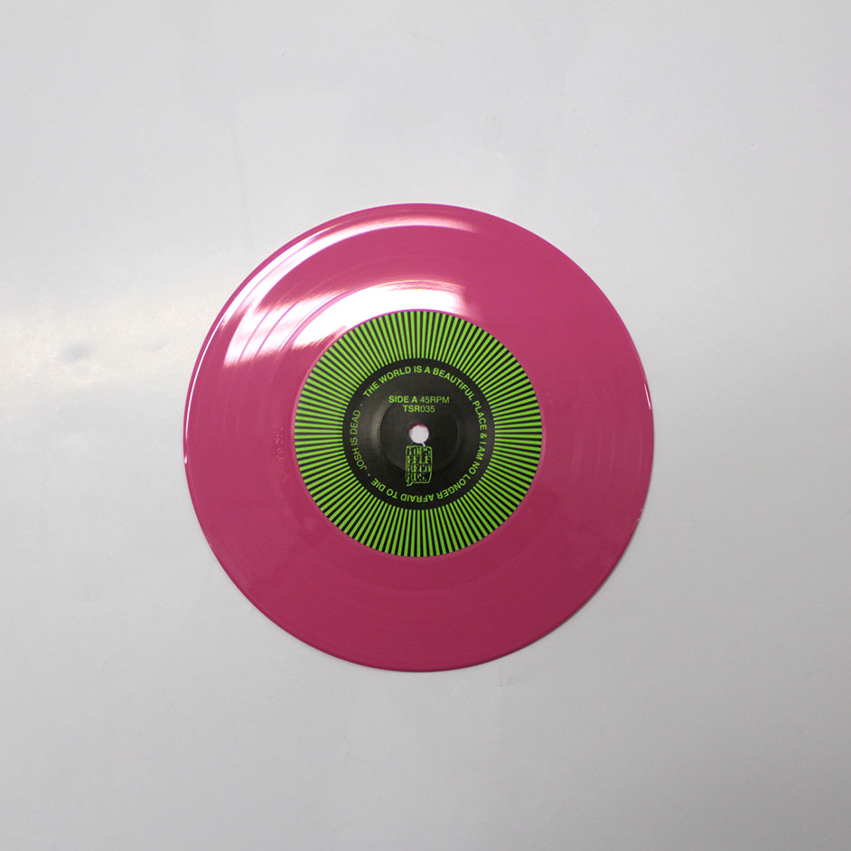 Product shots of The World Is a Beautiful Place & I Am No Longer Afraid to Die - Josh Is Dead