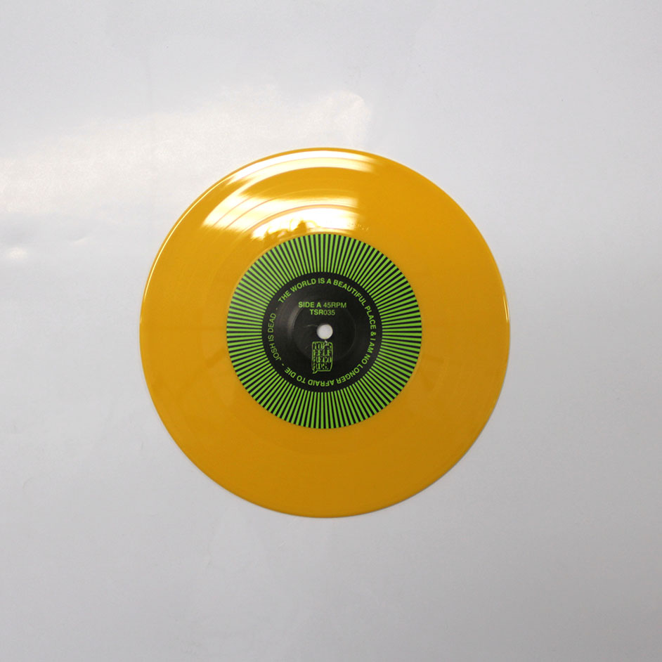 Product shots of The World Is a Beautiful Place & I Am No Longer Afraid to Die - Josh Is Dead