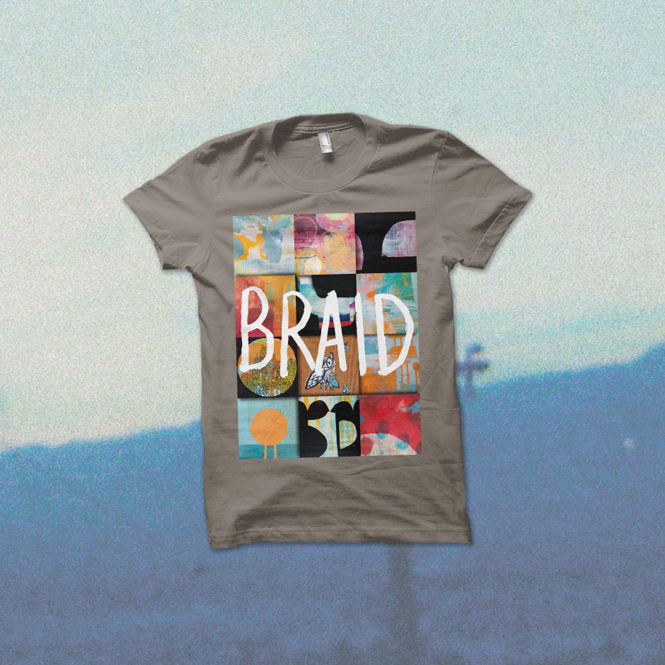 Product shots of Braid - Squares T-Shirt