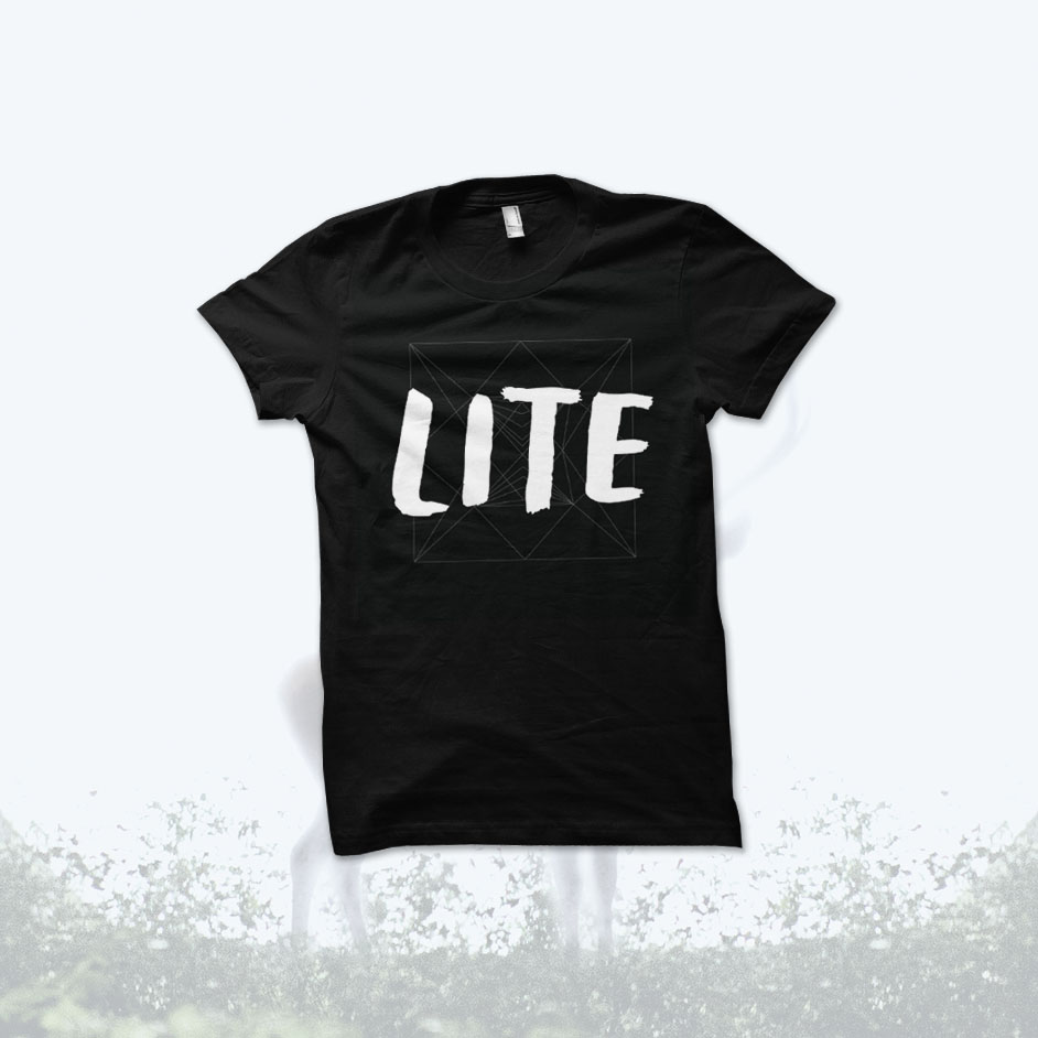Product shots of LITE - Logo T-Shirt