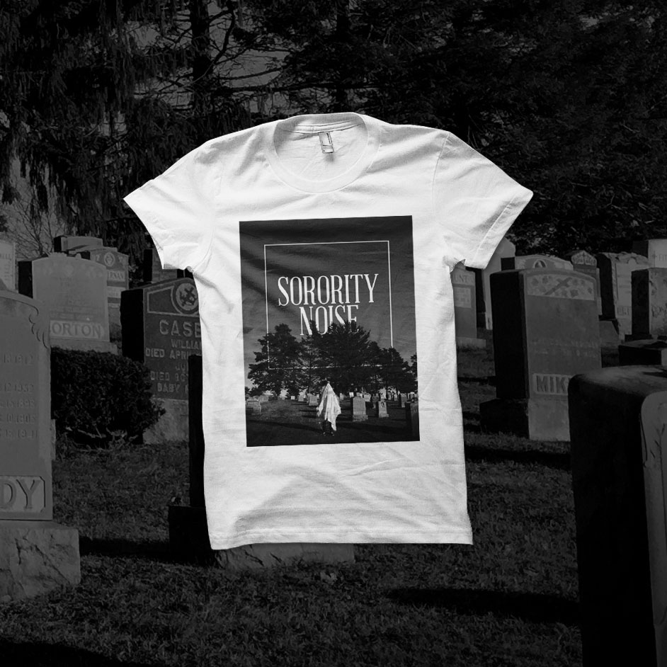 Product shots of Sorority Noise - Ghost Kid Shirt