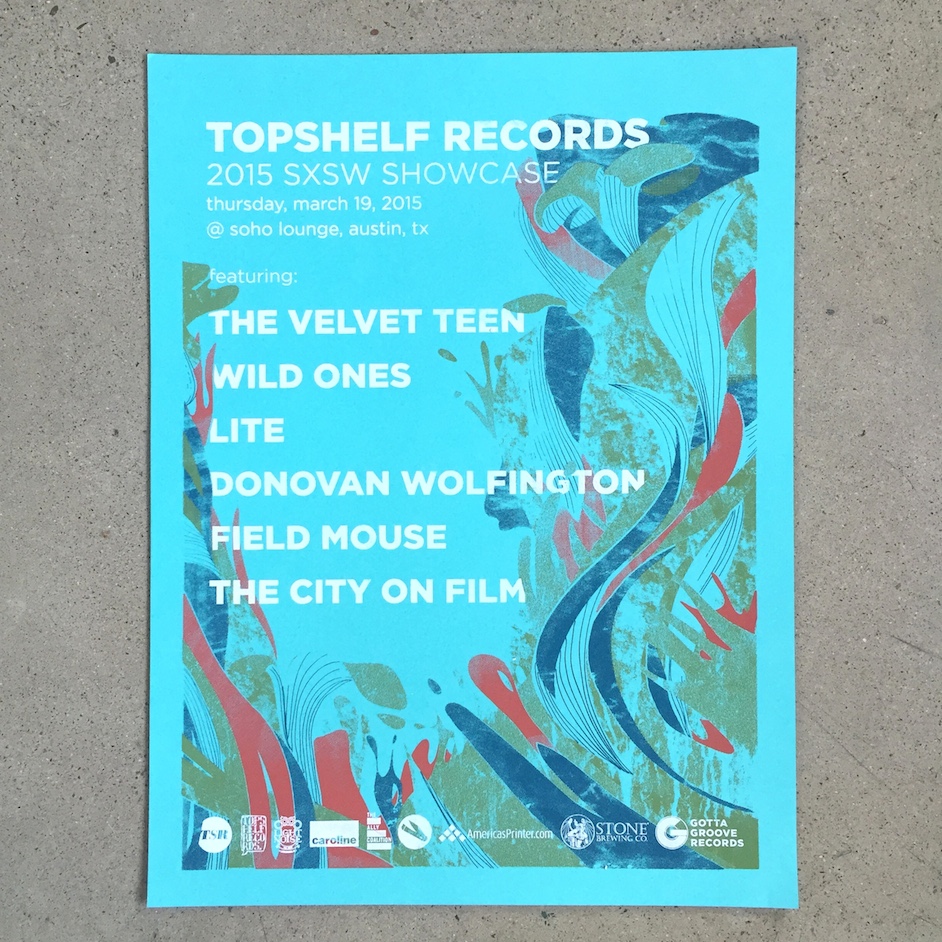 Product shots of V/A - SXSW 2015 Showcase Print