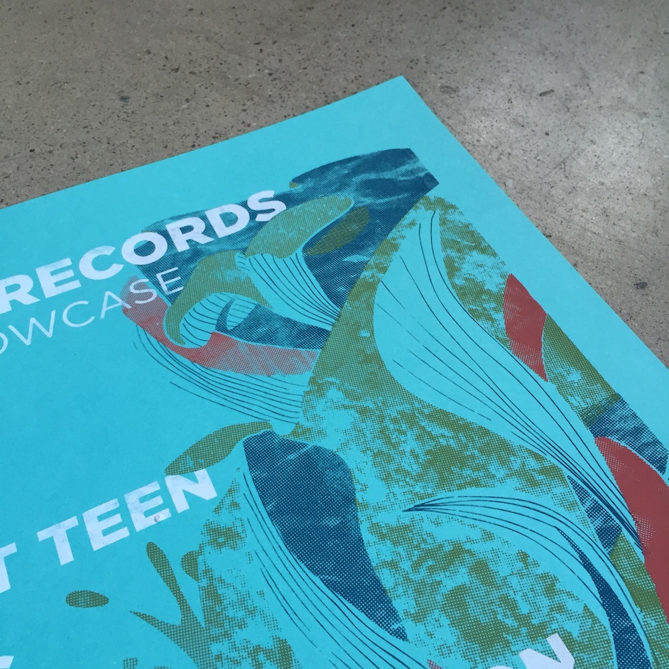 Product shots of V/A - SXSW 2015 Showcase Print