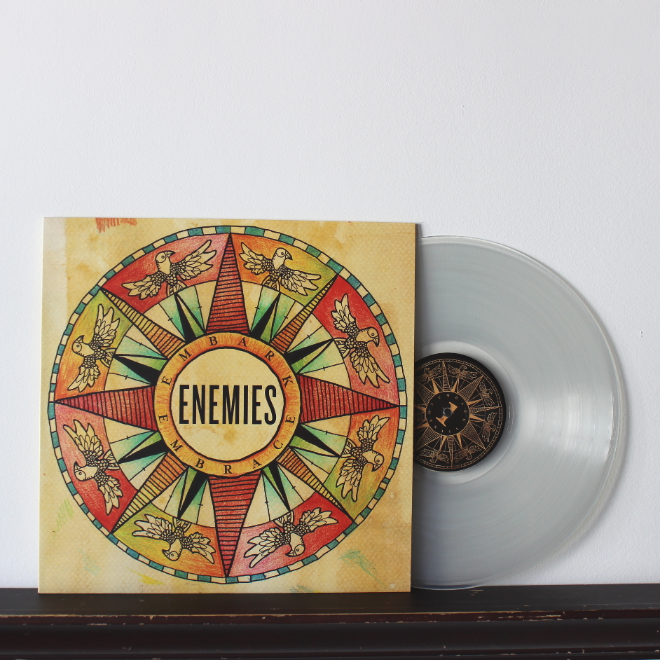 Product shots of Enemies - Embark, Embrace