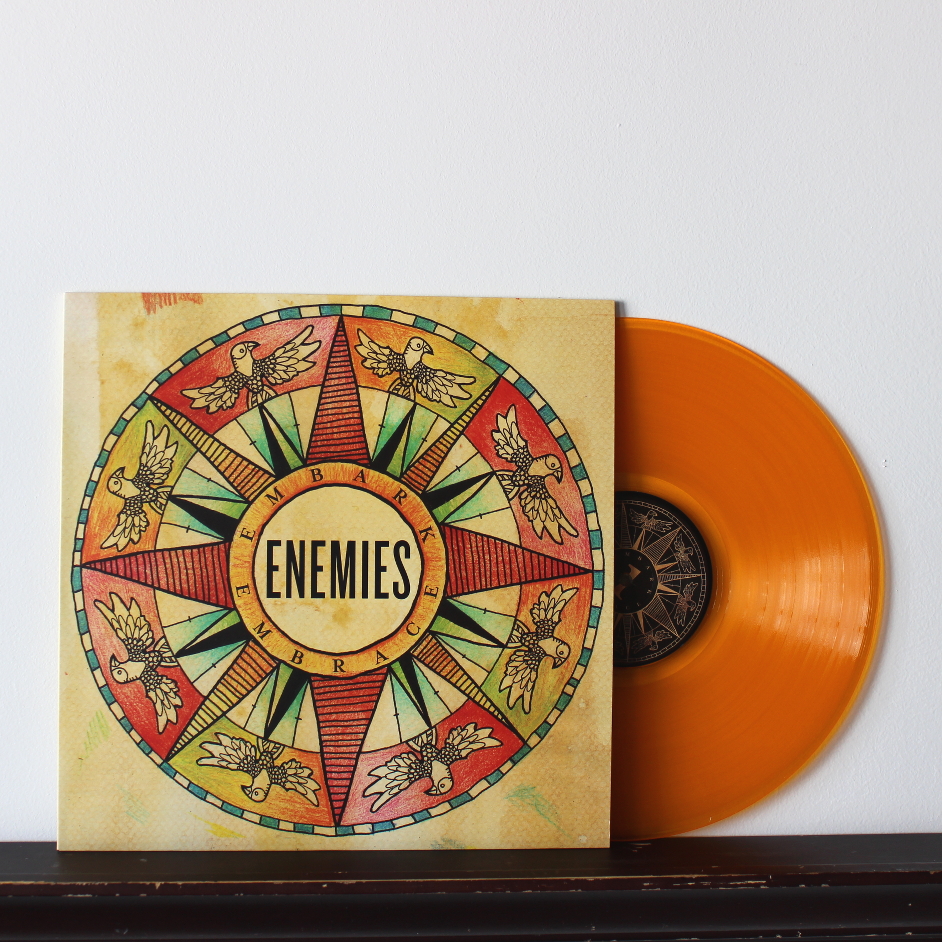 Product shots of Enemies - Embark, Embrace