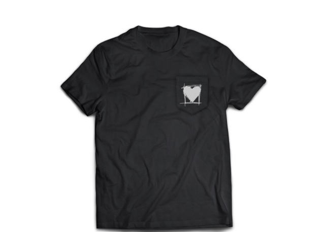Product shots of The Saddest Landscape - Pocket Tee