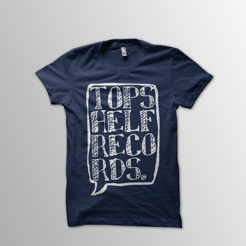 Product shots of Topshelf Records - Logo Shirt (Navy)