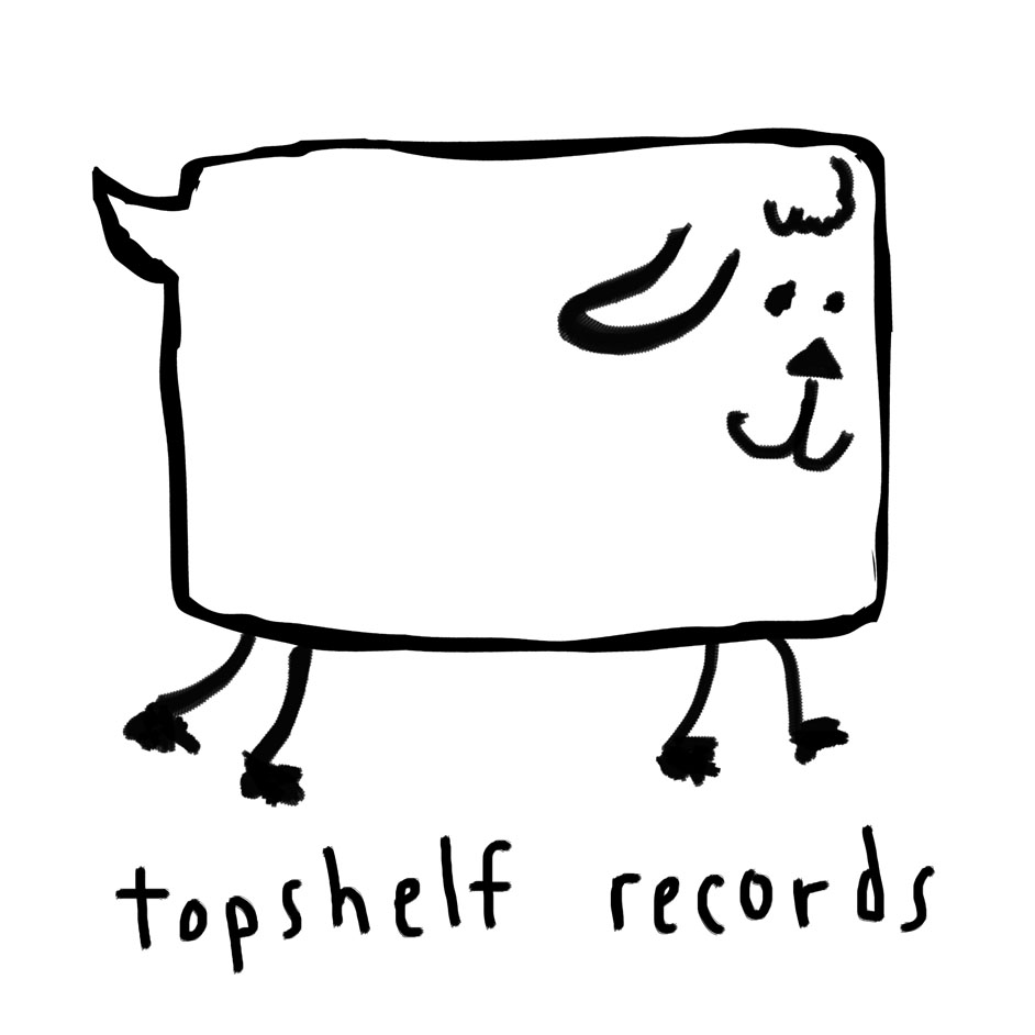 Product shots of Topshelf Records - Logo Dog Shirt