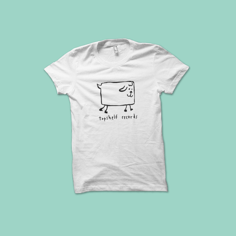 Product shots of Topshelf Records - Logo Dog Shirt