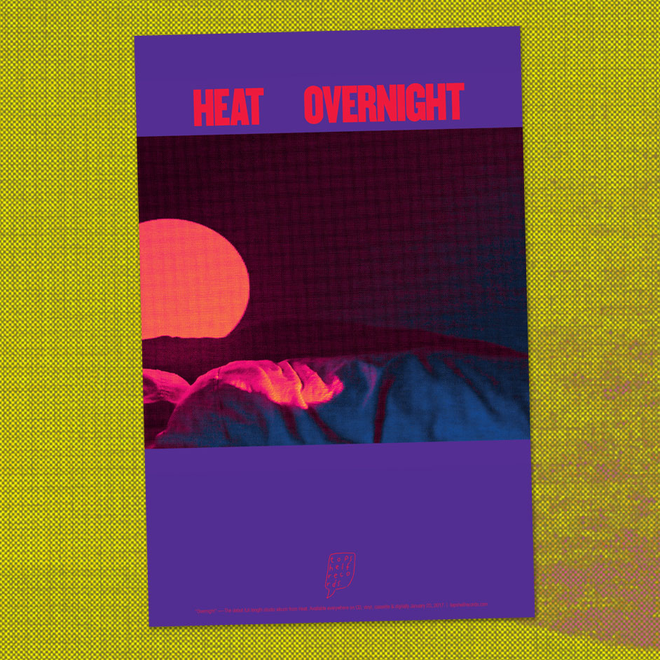 Product shots of Heat - Overnight Poster