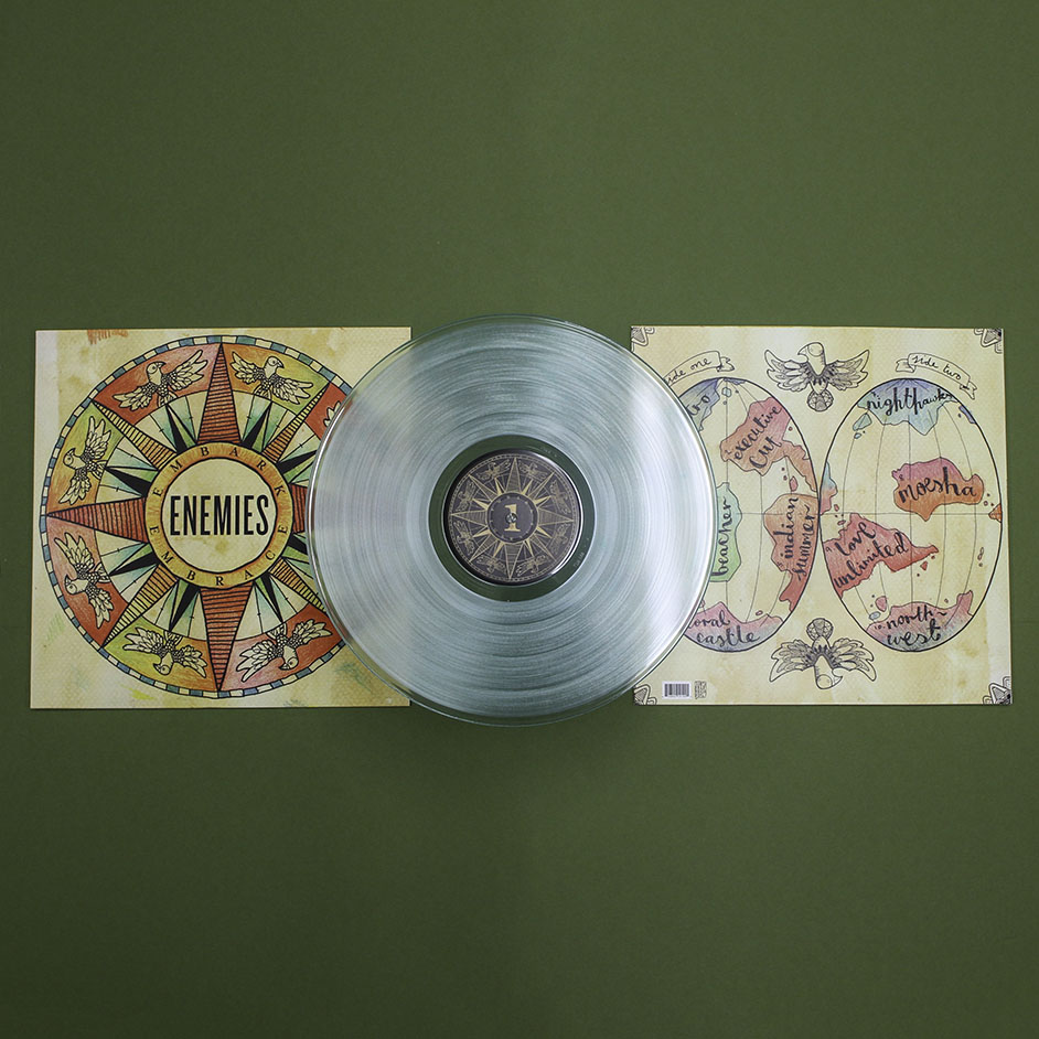 Product shots of Enemies - Embark, Embrace