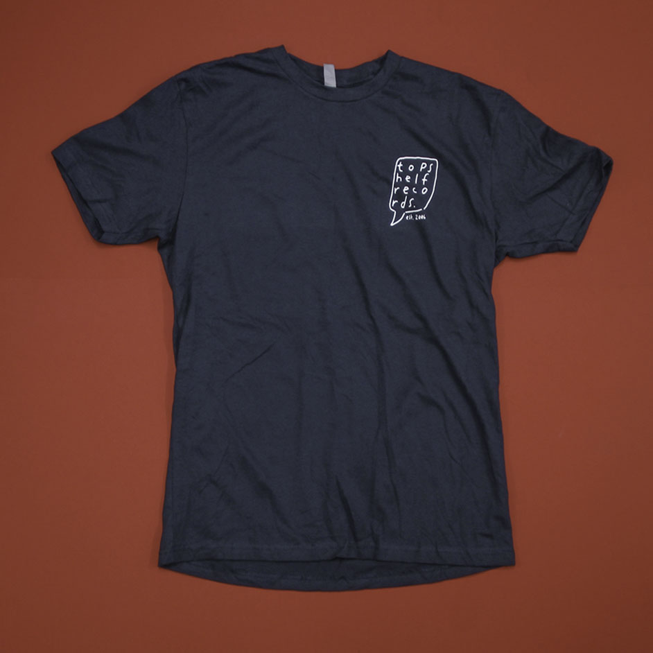 Product shots of Topshelf Records - Hand Drawn Logo Pocket Print Shirt (Indigo)