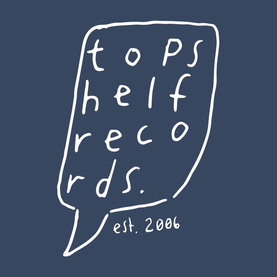 Product shots of Topshelf Records - Hand Drawn Logo Pocket Print Women's Shirt (Indigo)