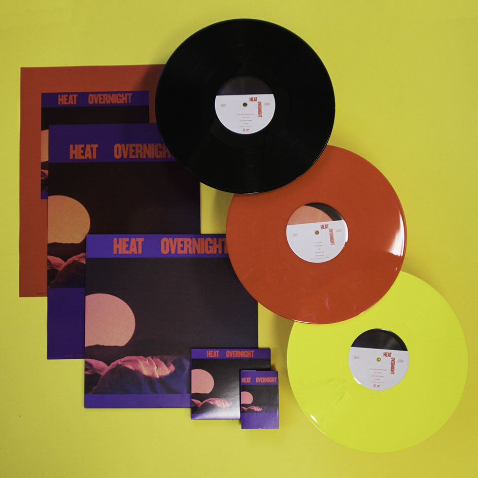 Product shots of Heat - Overnight
