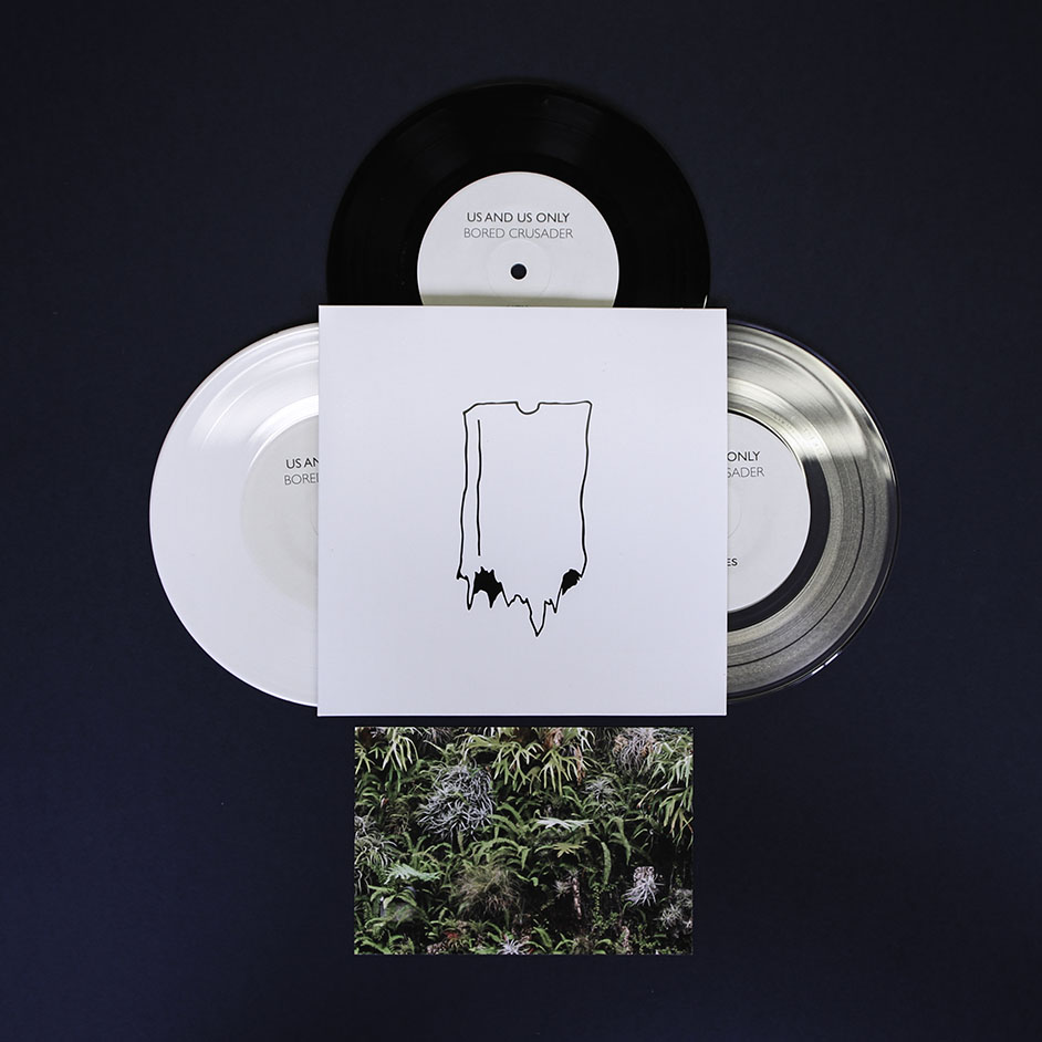 Product shots of Us and Us Only - Bored Crusader
