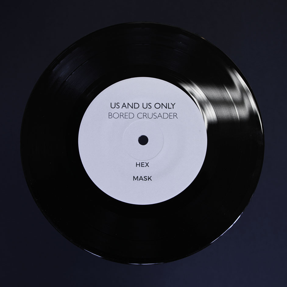 Product shots of Us and Us Only - Bored Crusader