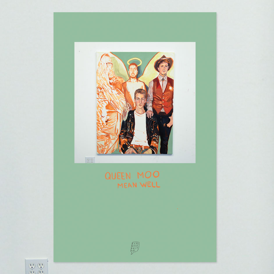Product shots of Queen Moo - Mean Well Poster