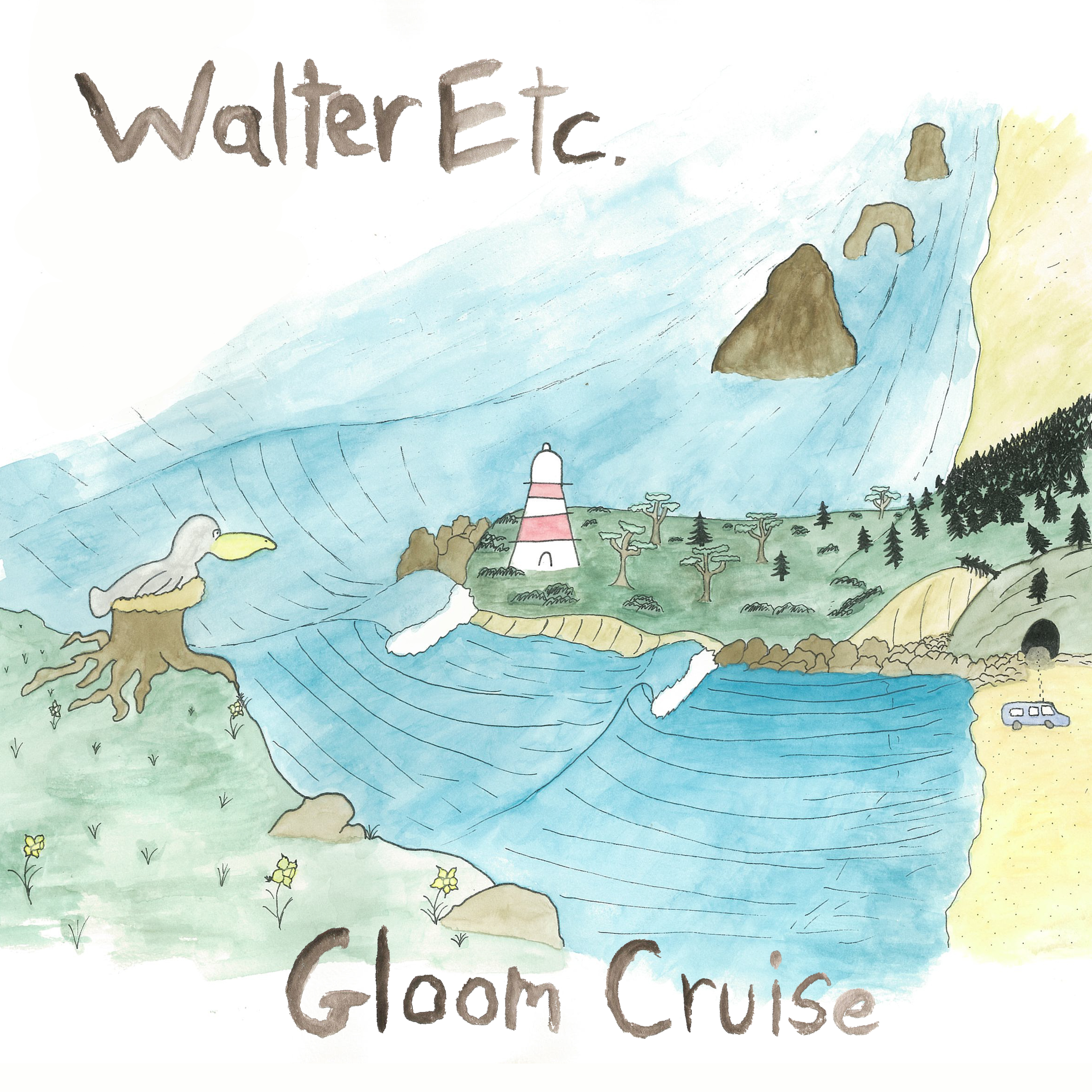 Product shots of Walter Etc. - Gloom Cruise