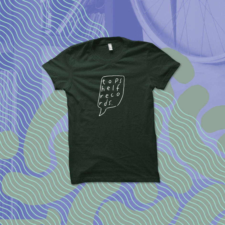 Product shots of Topshelf Records - Hand Drawn Logo (Hunter Green)