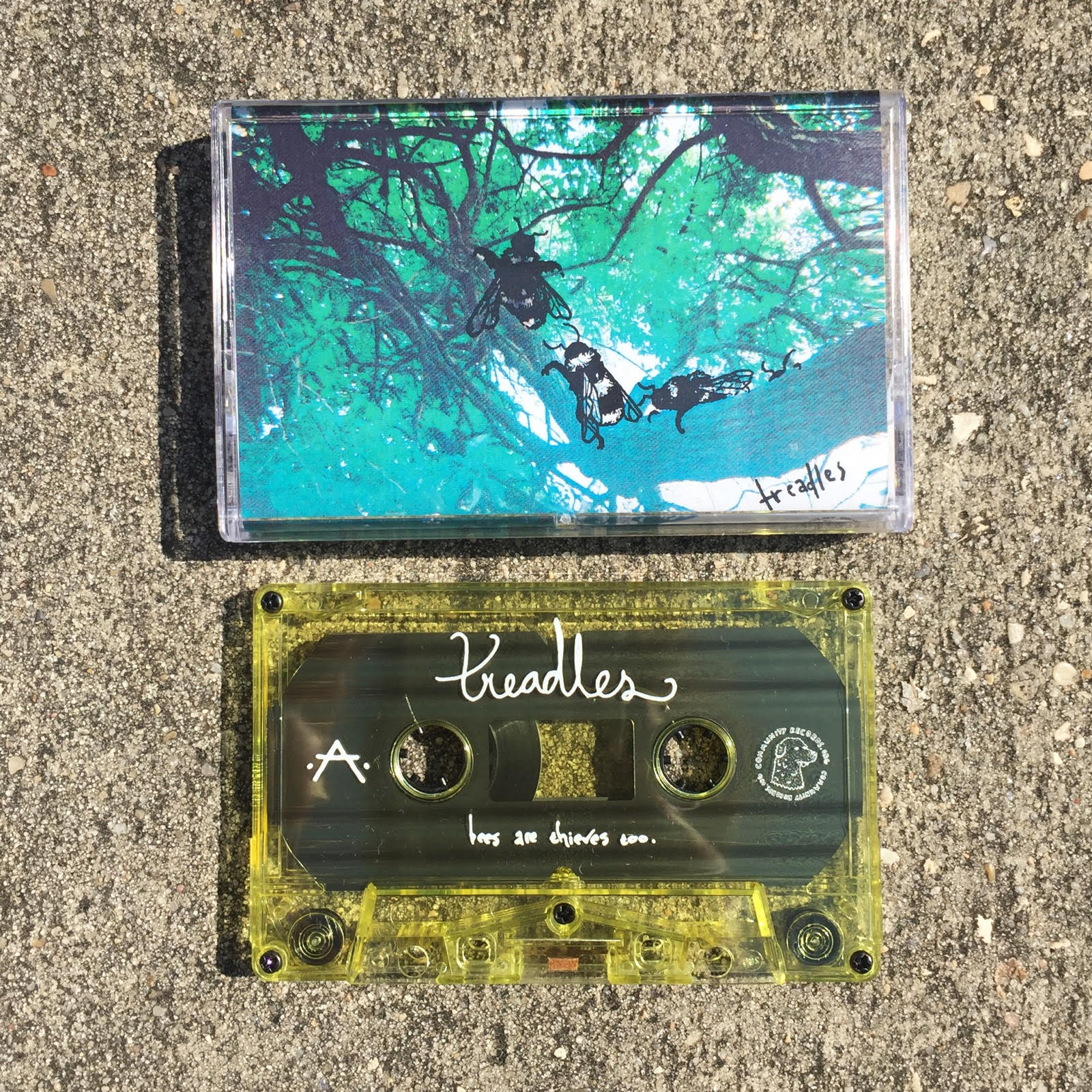 Product shots of Treadles  - Bees Are Thieves Too