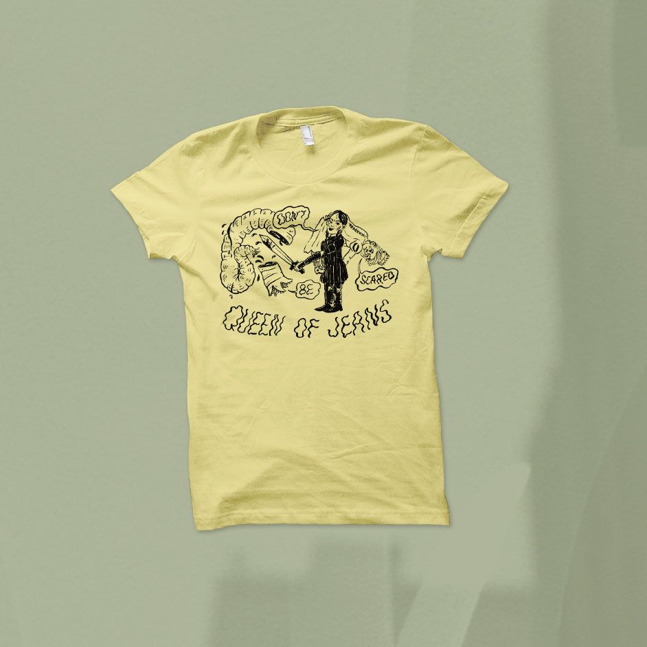 Product shots of Queen Of Jeans - Don't Be Scared Shirt
