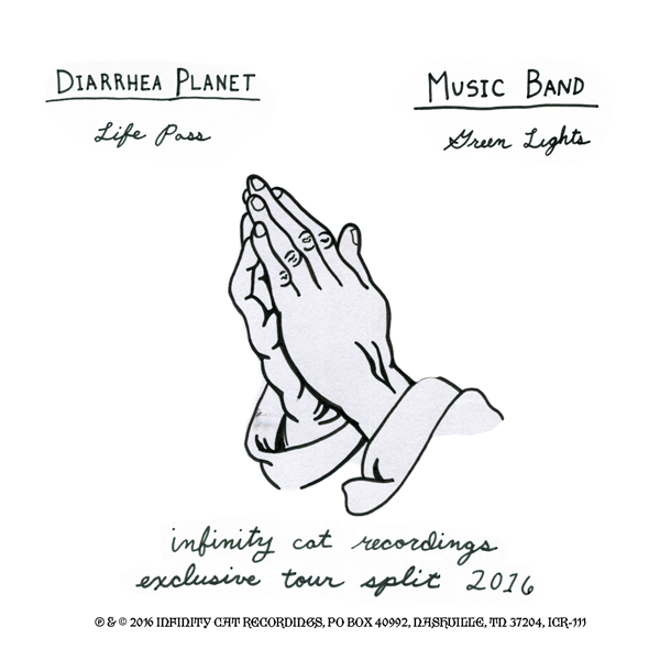 Diarrhea Planet/Music Band “Life Pass/Green Lights” 7”