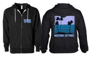 Western Settings - Sunset Zip Hoodie