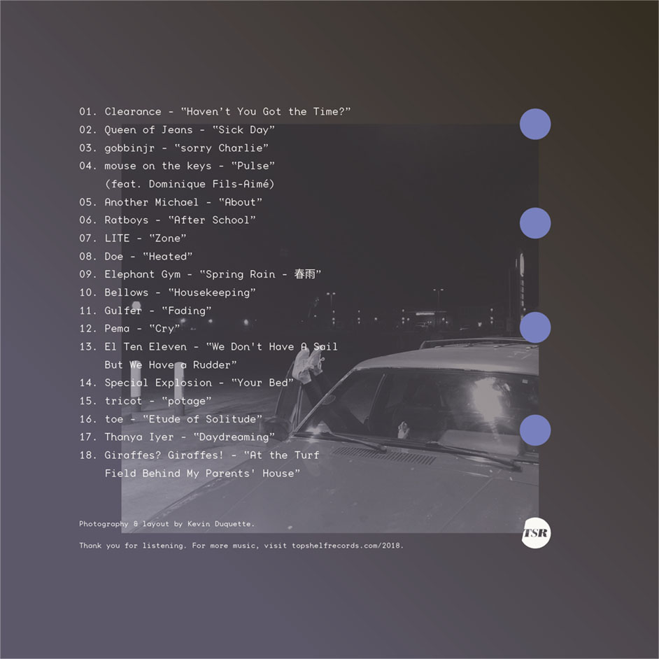 Product shots of V/A - 2018 Label Sampler