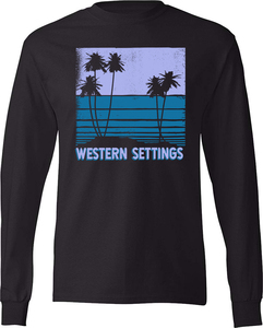 Western Settings - Palm Trees  Long Sleeve shirt