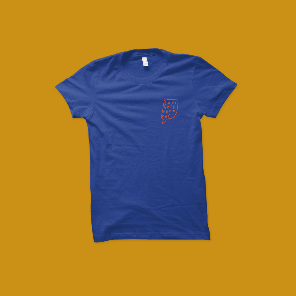 Product shots of Topshelf Records - Logo Tee