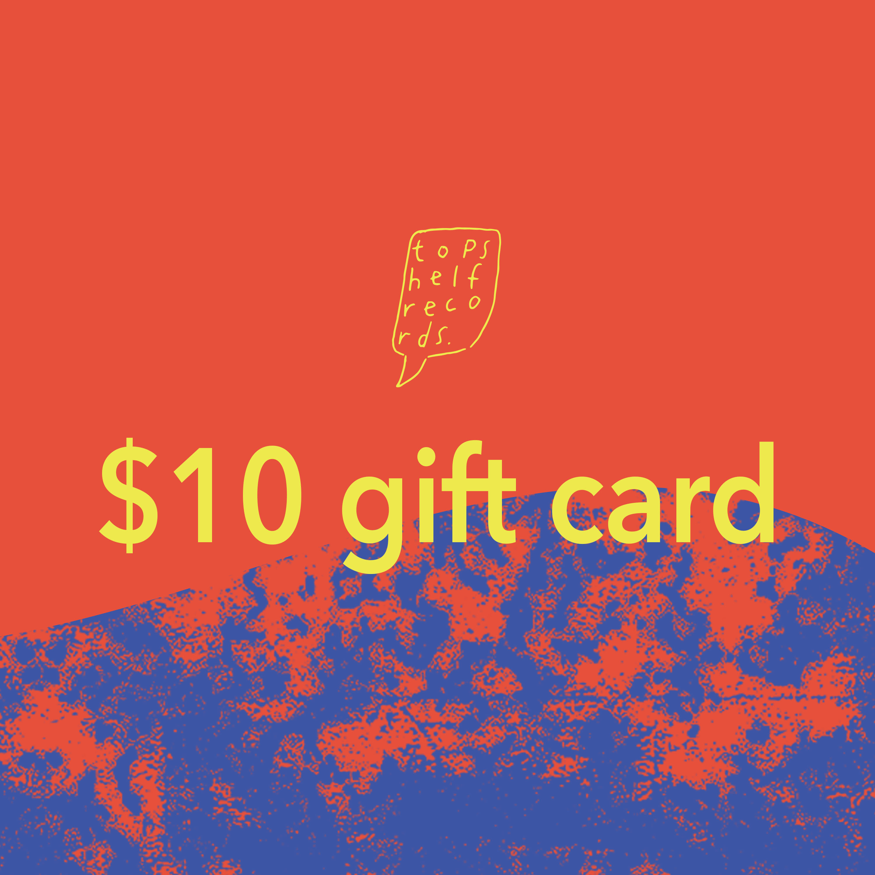 Product shots of Topshelf Records - Gift Card