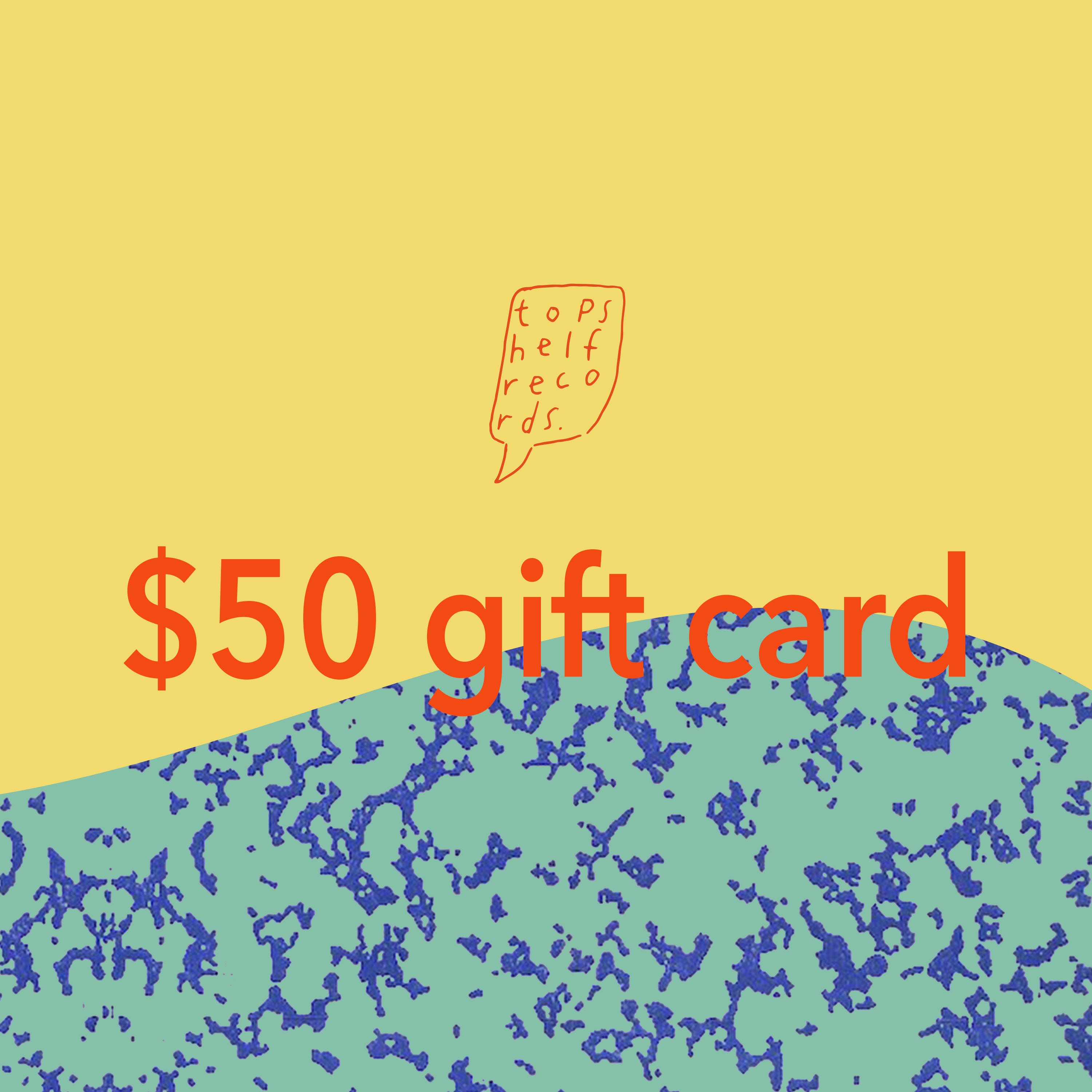 Product shots of Topshelf Records - Gift Card