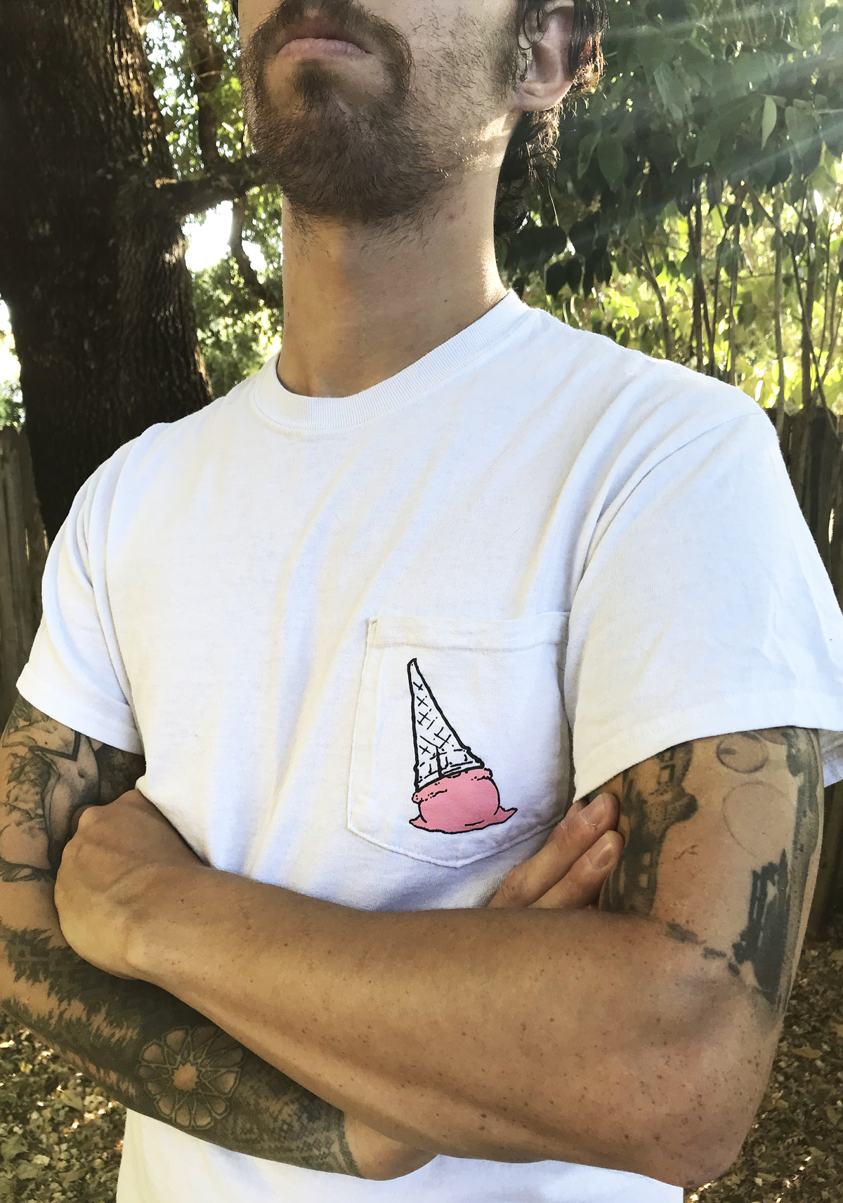 Strawberry Ice Cream Pocket T