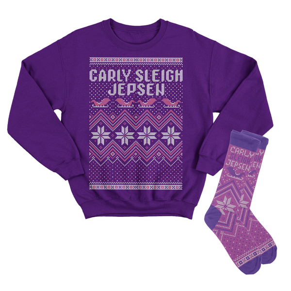 Carly Sleigh Jepsen Tacky Holiday Sweatshirt + Socks