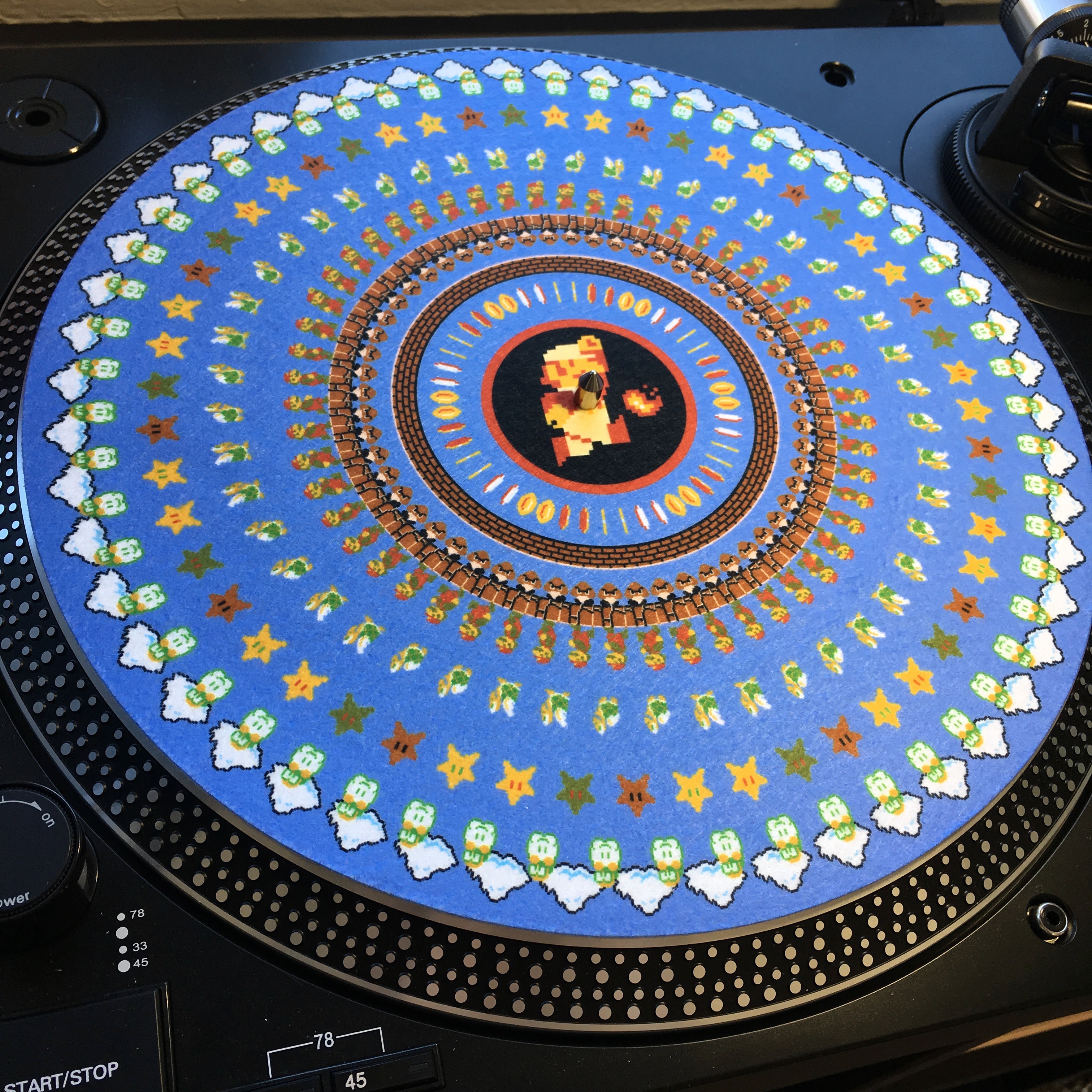 Mario Bros. Zoetrope Slipmat Paper Street Cuts