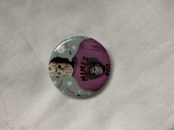 Mama’s Boy 1” button