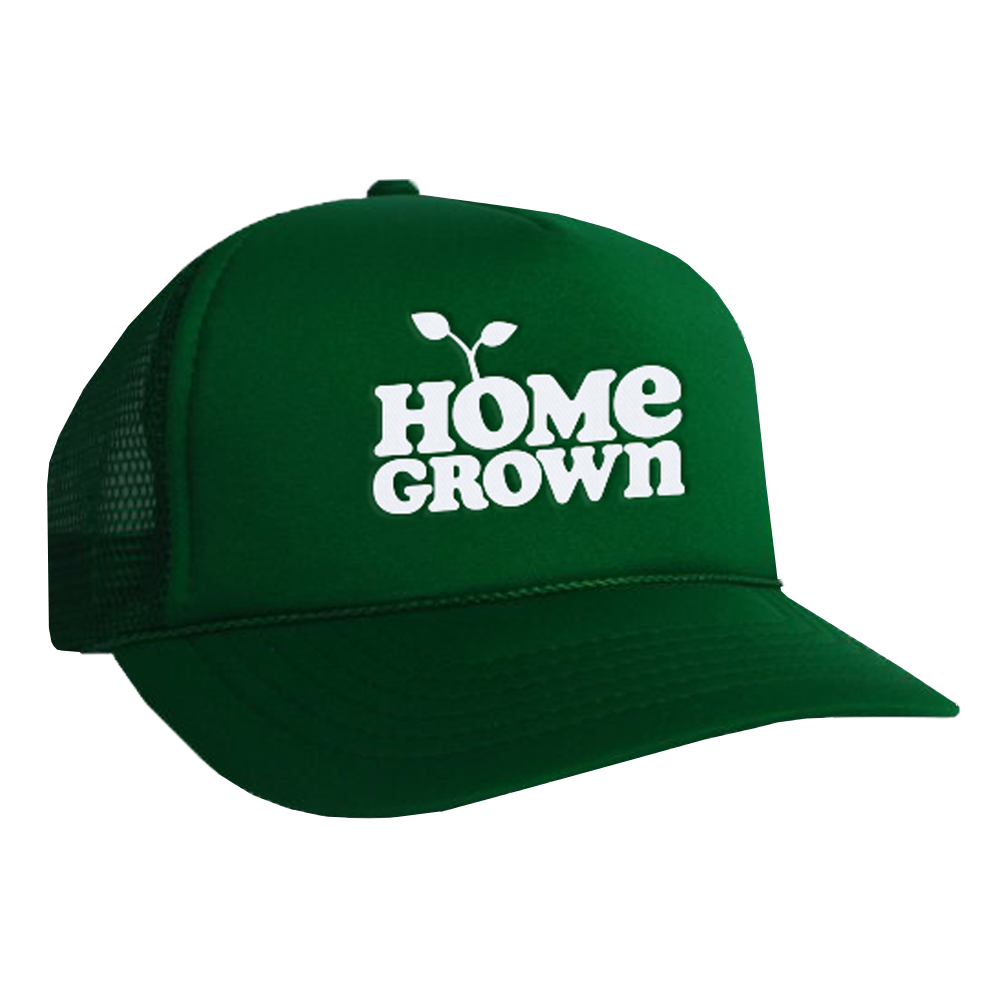 Logo Trucker Hat Dark Green Homegrown