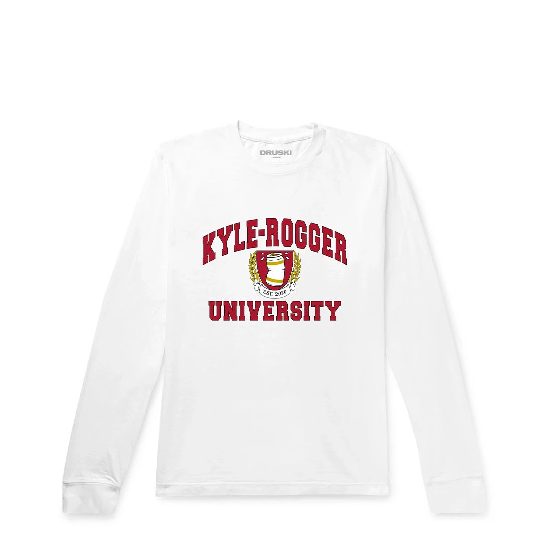 Kyle-Rogger Uni Long Sleeve Tee - White