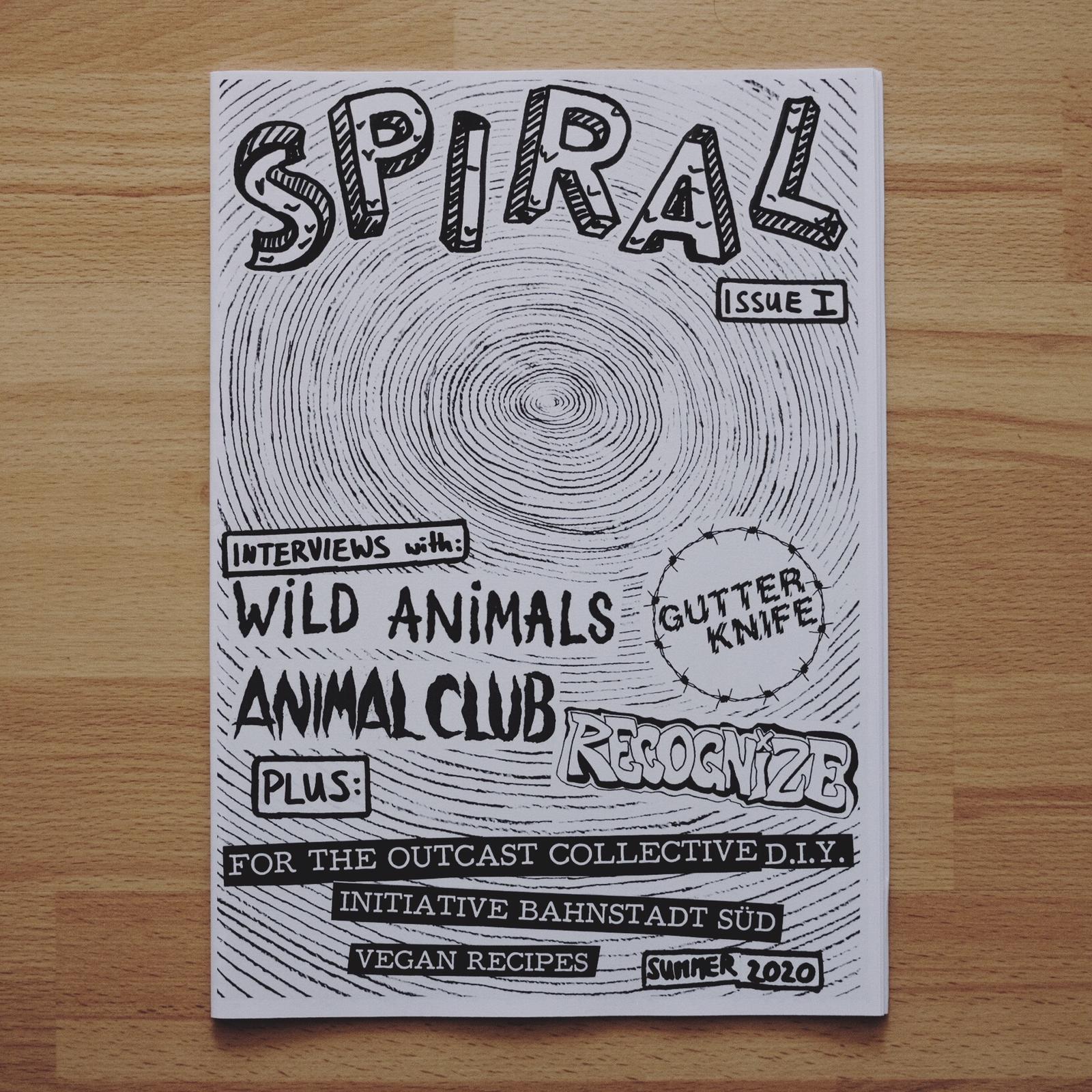 SPIRAL ZINE w/interview of For The Outcasts