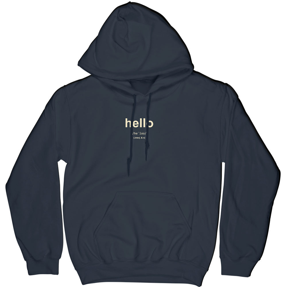Definition Hoodie Hello