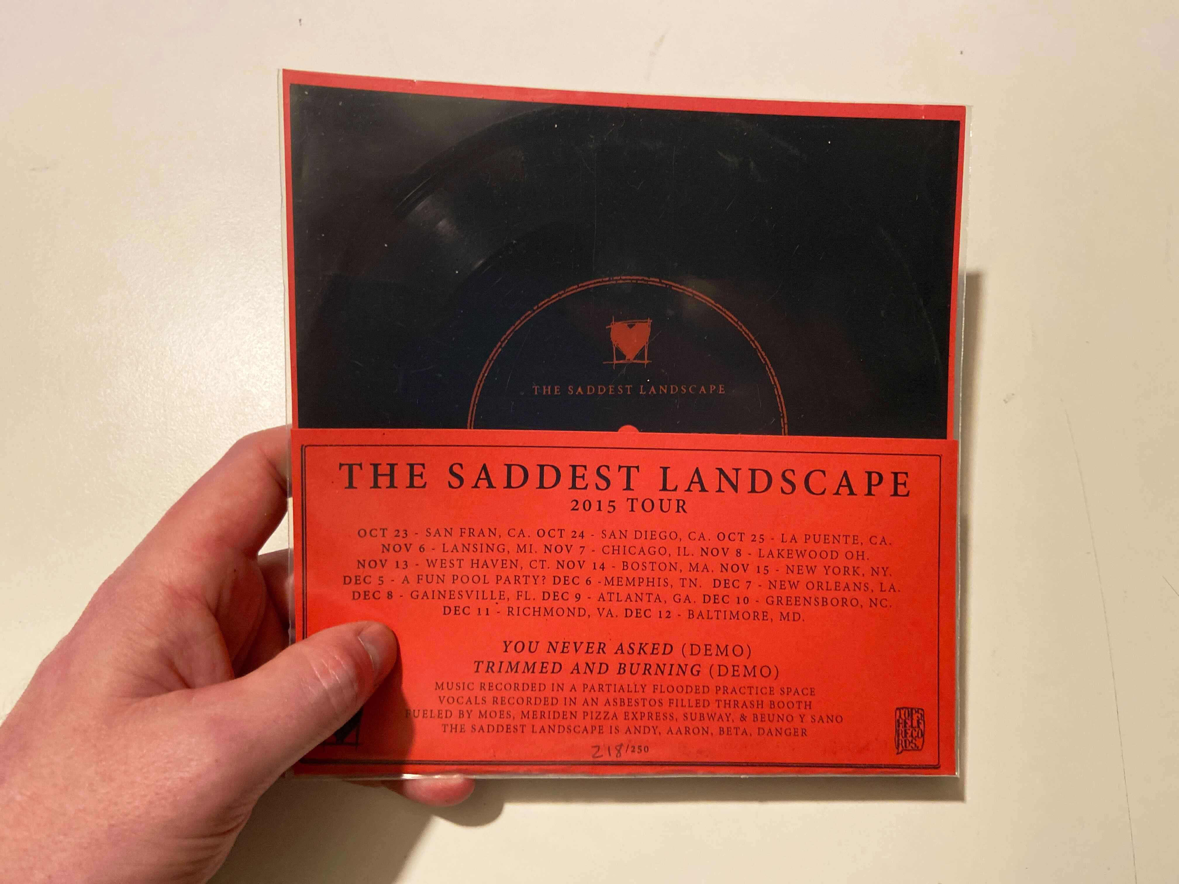 Product shots of The Saddest Landscape - Tour Flexi