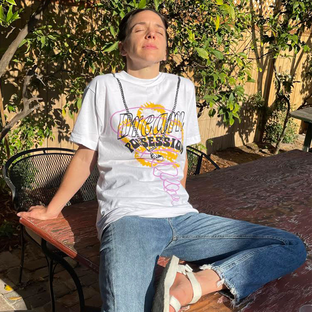 Product shots of Olivia Kaplan - Dream Possession Tee