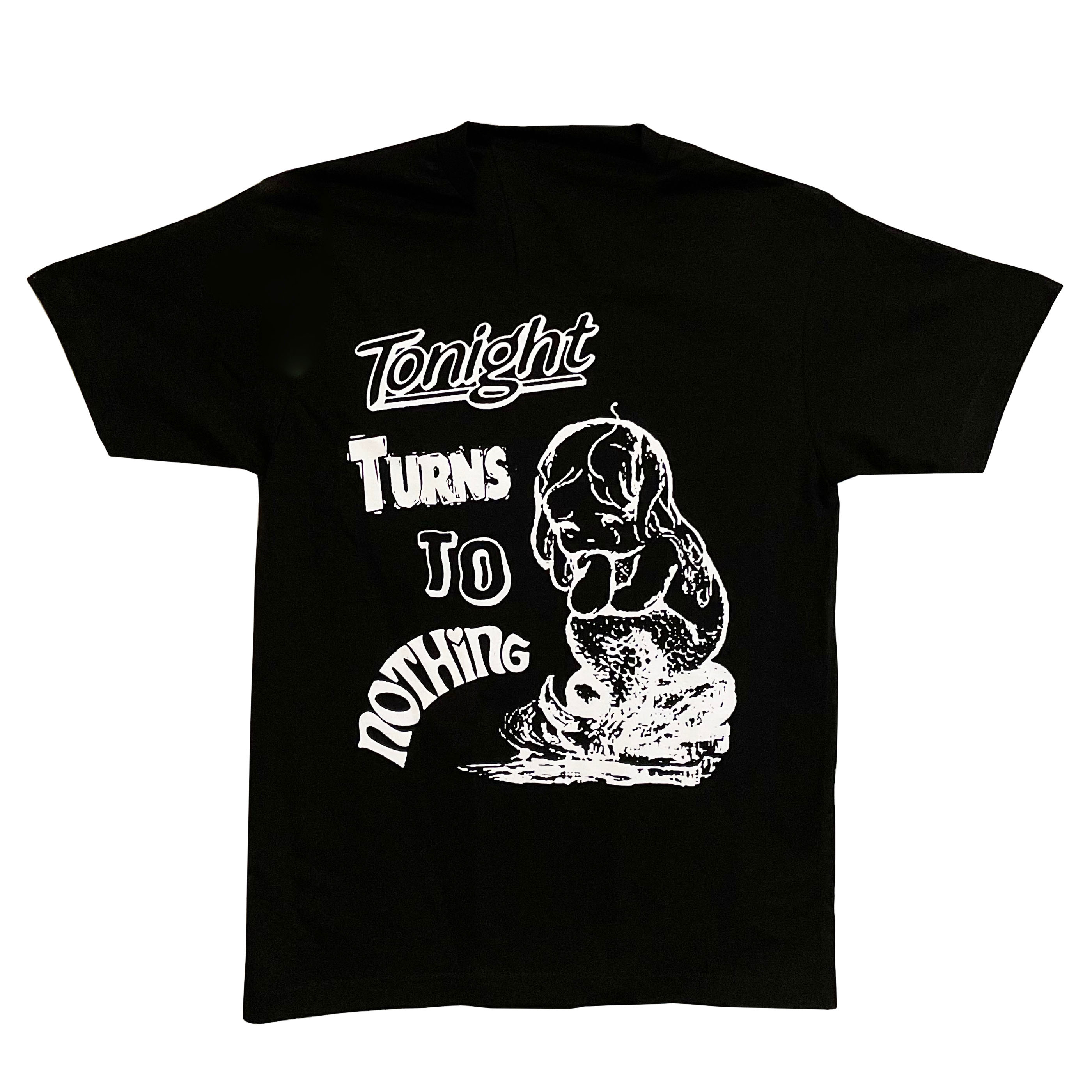 Product shots of Olivia Kaplan - Tonight Turns to Nothing Tee