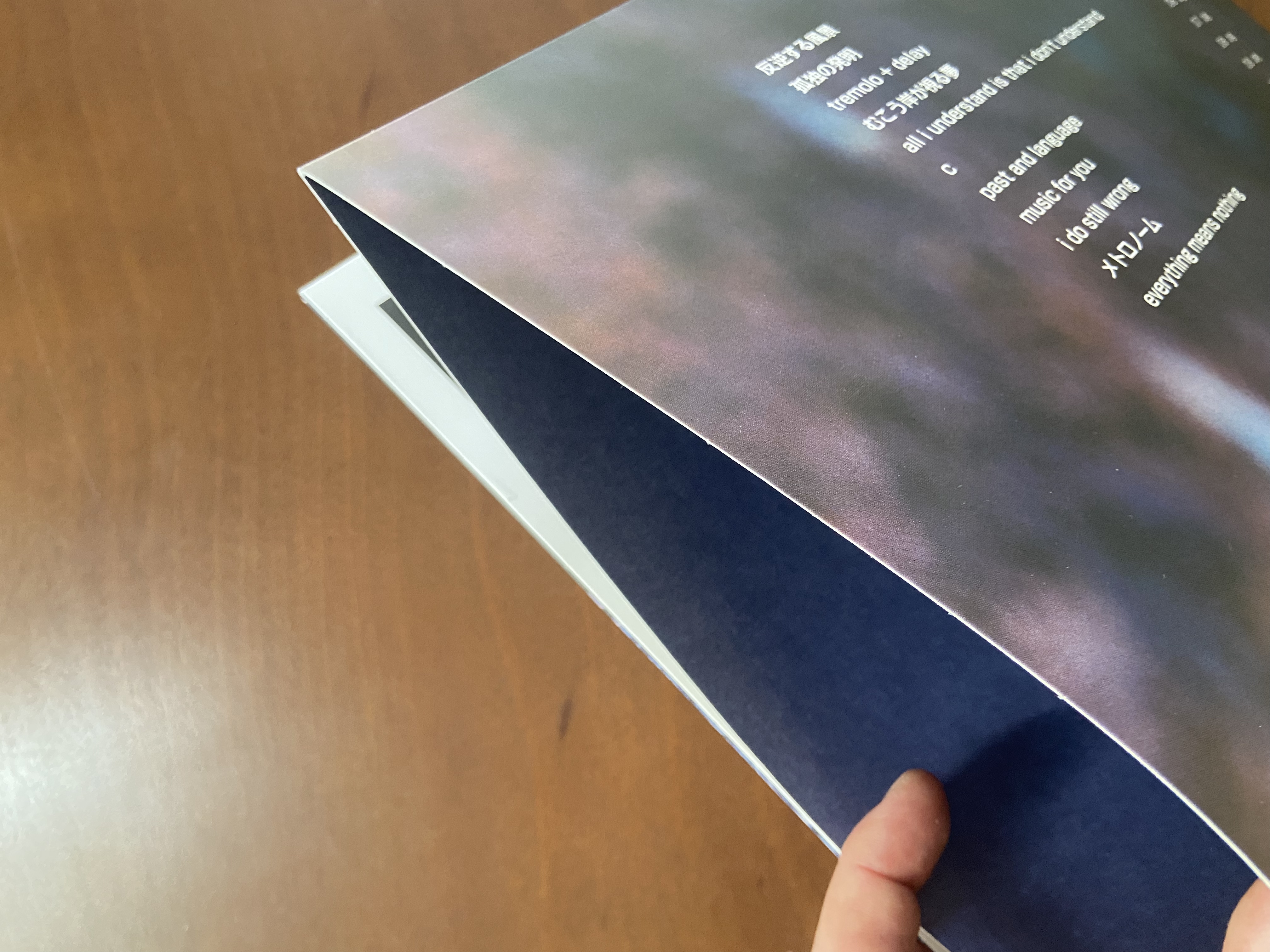 Product shots of toe - the book about my idle plot on a vague anxiety