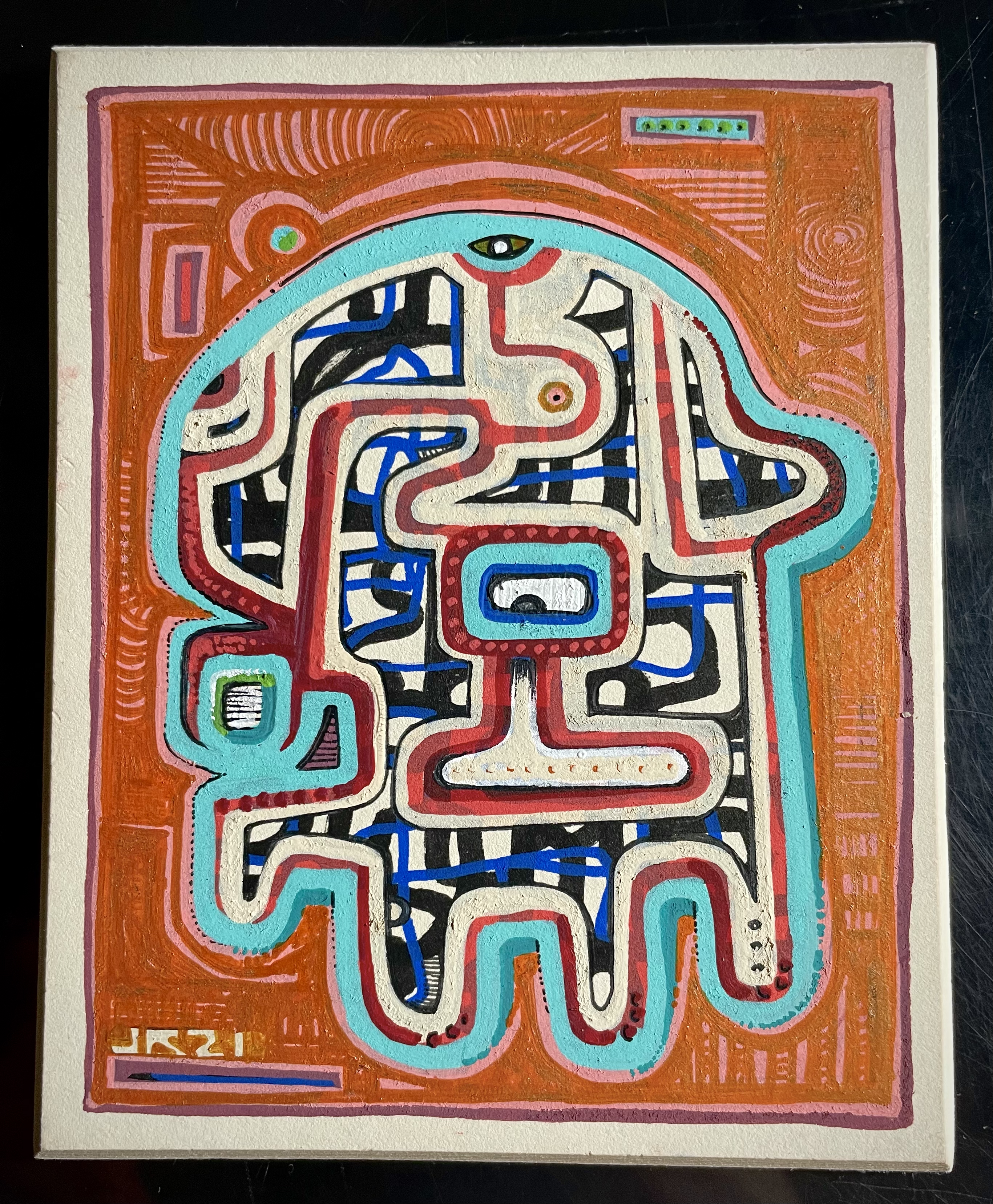 Abstracted Faces Triptych