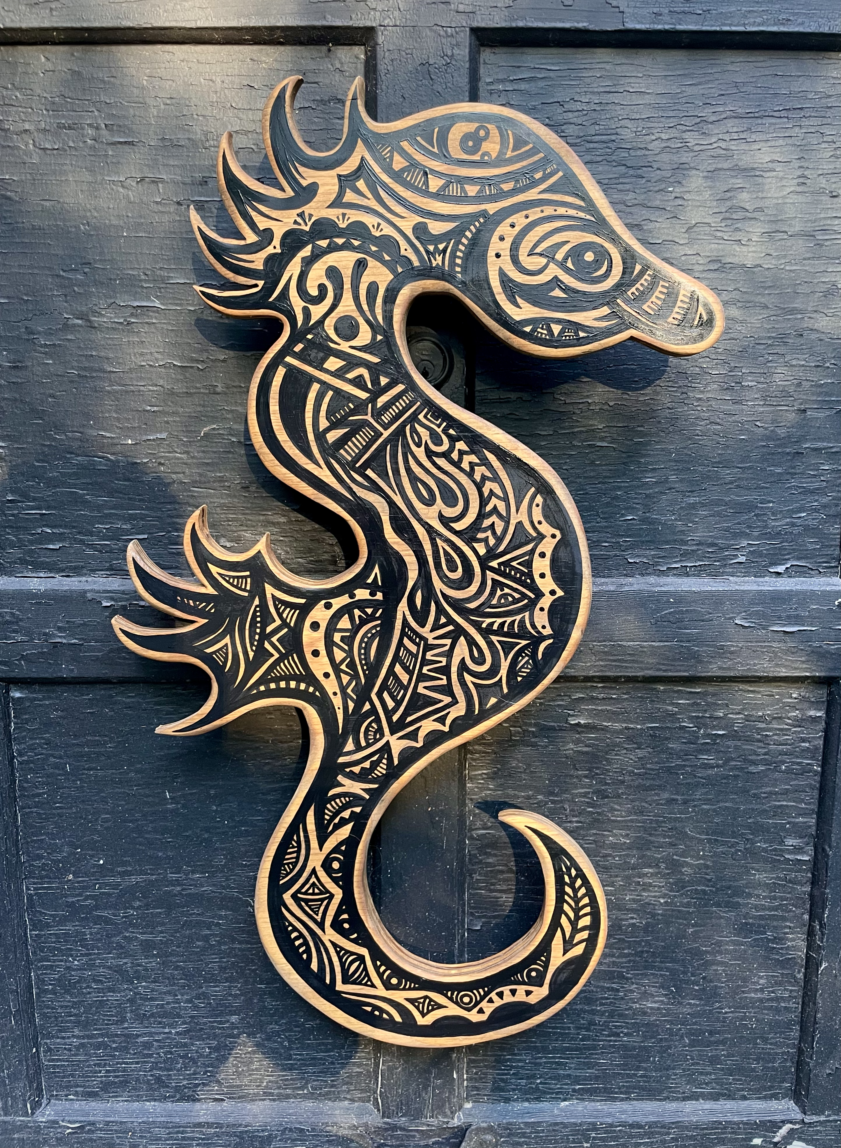 Wooden Seahorse